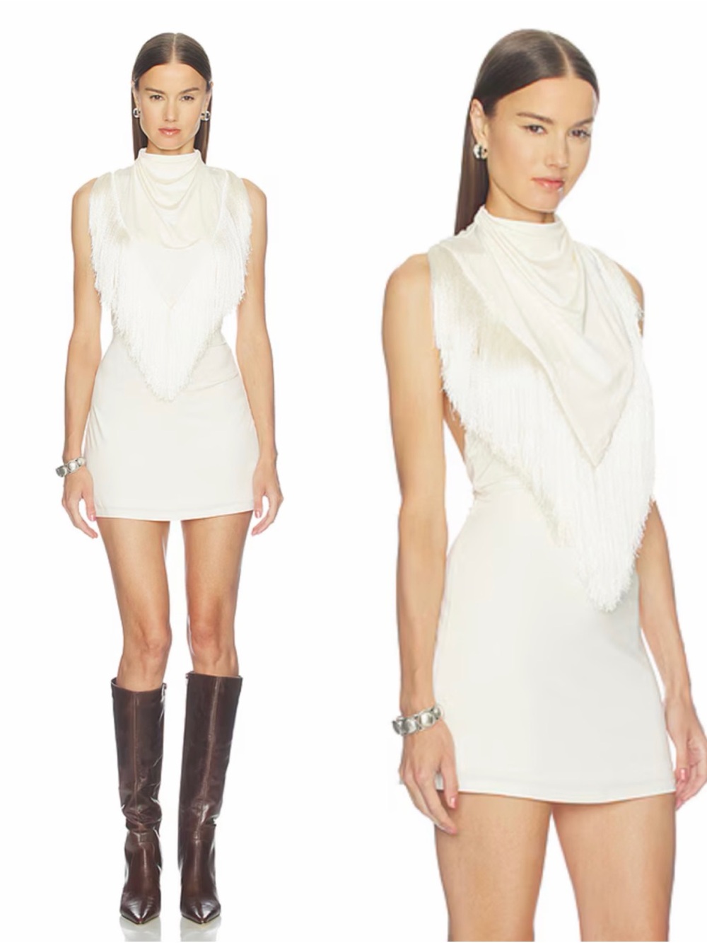 Brand New- Camila Coelho Loell Mini Dress in Ivory 🤍🐎